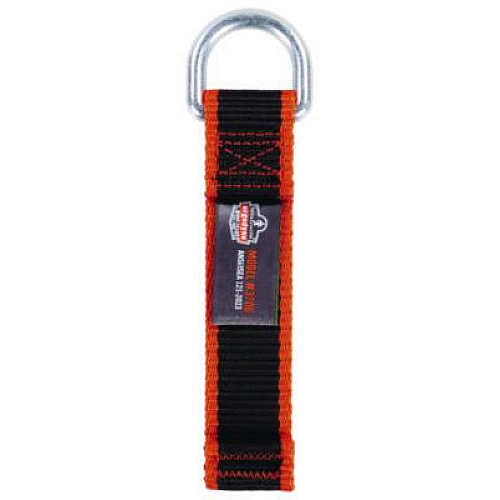 ergodyne Squids 3706 Web Tool Tether Attachment with D-Ring Tool Tails, 5 lb Max Working Capacity, 5.5" Long, Black, 3/Pack (19710)