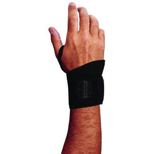 ergodyne ProFlex 425 Neoprene Wrist Wrap Support with Thumb Loop, One Size Fits Most, Fits Left Hand/Right Hand, Black (72106)