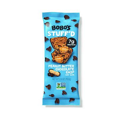 Bobo's Stuff'D Peanut Butter and Chocolate Chip Oat Bar, 2.5 oz Bar, 12/Box (00104)