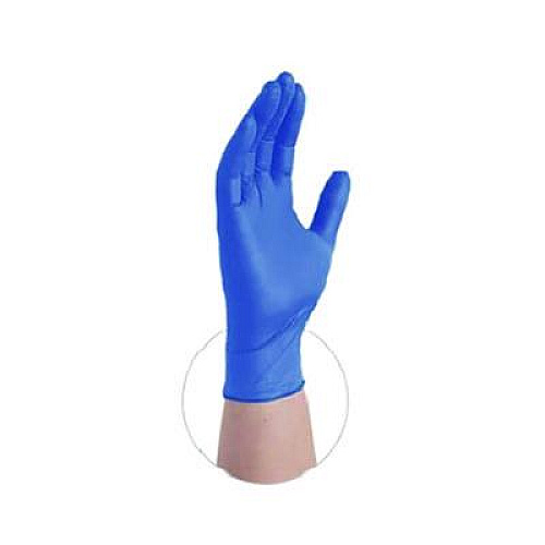 AMMEX Professional Nitrile Exam Gloves, Powder-Free, Large, 9.5" Long, Blue, 100/Box (ACNPF46100BX)