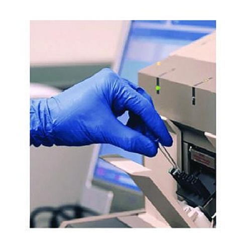 AMMEX Professional Nitrile Exam Gloves, Powder-Free, Large, 9.5" Long, Blue, 100/Box (ACNPF46100BX)