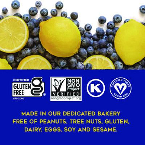 88 ACRES Warm 'N Chewey Gluten-Free Blueberry/Lemon Seed and Oat Bar, 1.6 oz Bar, 9/Box (ACY00592)