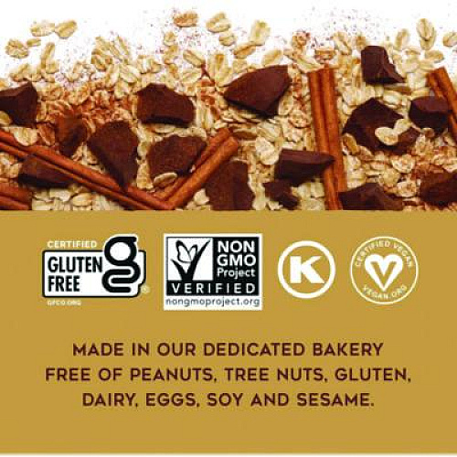 88 ACRES Warm 'N Chewy Gluten-Free Oatmeal/Chocolate Chip Seed and Oat Bar, 1.6 oz Bar, 9/Box (ACY11049)
