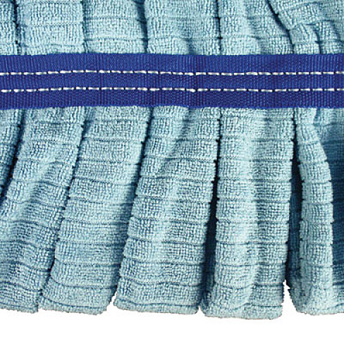 Impact Microfiber Tube Wet Mops, Large, 5" Headband, Blue, 12/Carton (LF0003)