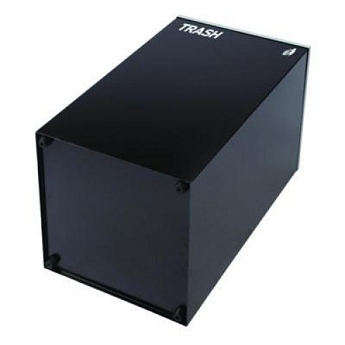 Alpine Industries 29 Gallon Trash/Recycling Cans, Steel, Blue Mixed Recycling w/Circle Lid, Green Recycling w/Mixed Lid, Black Trash w/Sq Lid (4450BLKKIT40)