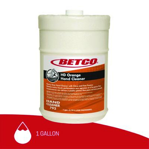 Betco HD Orange Hand Cleaner, Orange, 1 gal Bottle, 4/Carton (7924400)