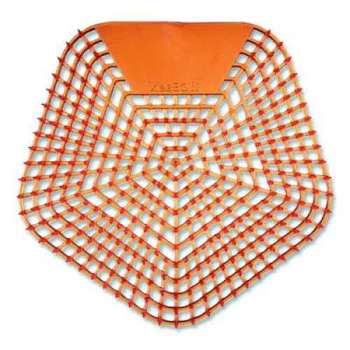 Boardwalk Anti-Splash Urinal Screen, Mango Mist Scent, Orange, 0.11 oz, 10/Box (1006)
