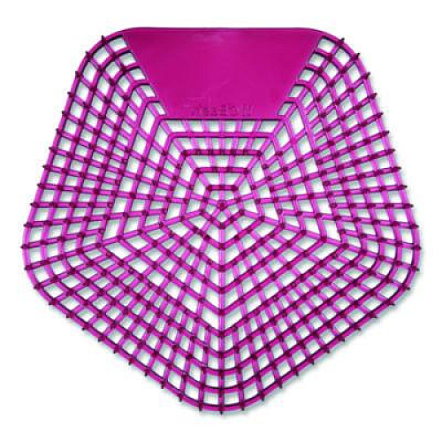 Boardwalk Anti-Splash Urinal Screen, Apple Cinnamon Scent, Red, 0.11 oz, 10/Box (1007)