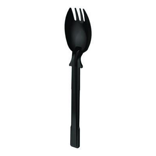 Dixie SmartStock Tri-Tower Dispensing System Cutlery, Mediumweight Spork, Plastic, Black, 40/Pack, 24 Packs/Carton (DUSSPR5)
