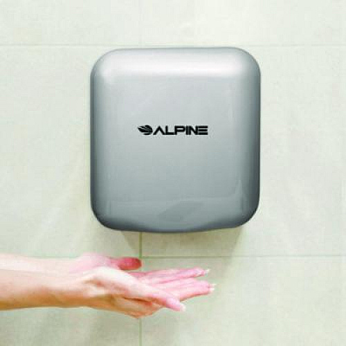 Alpine Industries Hemlock Commercial Automatic 120V Hand Dryer, 6.68 x 11.41 x 12.31, Chrome (ALP40010CHR)