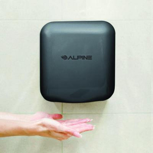 Alpine Industries Hemlock Commercial Automatic 120V Hand Dryer, 6.68 x 11.41 x 12.31, Gray (ALP40010GRY)
