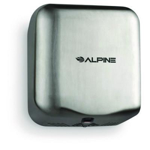 Alpine Industries Hemlock Commercial Automatic 120V Hand Dryer, 6.68 x 11.41 x 12.31, Silver (ALP40010SSB)