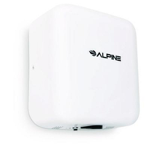 Alpine Industries Hemlock Commercial Automatic 120V Hand Dryer, 6.68 x 11.41 x 12.31, White (ALP40010WHI)