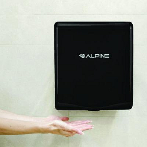Alpine Industries Willow Commercial 120V Automatic Hand Dryer, 3.93 x 11.25 x 12.63, Black (ALP40510BLA)