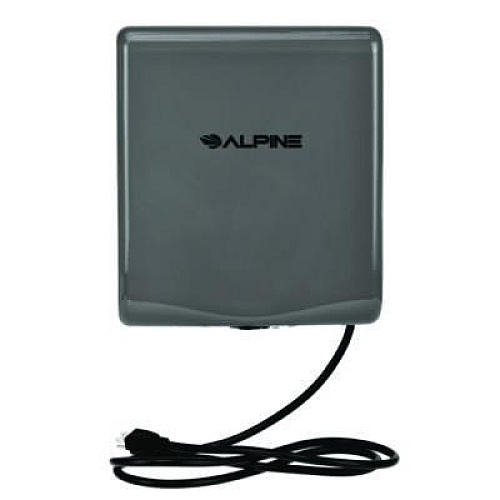 Alpine Industries Willow Commercial 120V Automatic Hand Dryer, 3.93 x 11.25 x 12.63, Gray (ALP40510GRY)