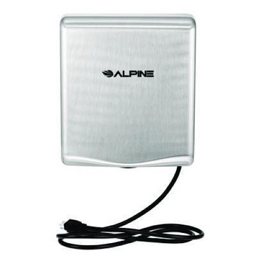 Alpine Industries Willow Commercial 120V Automatic Hand Dryer, 3.93 x 11.25 x 12.63, Silver (ALP40510SSB)