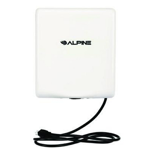 Alpine Industries Willow Commercial 120V Automatic Hand Dryer, 3.93 x 11.25 x 12.63, White (ALP40510WHI)