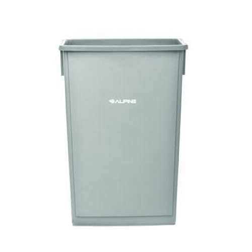 Alpine Industries Slim 23 Gallon Indoor Trash Can, Plastic, Gray (477GRY)