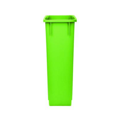 Alpine Industries Slim 23 Gallon Recycling Bin, Plastic, Lime Green (ALP477LGRN)
