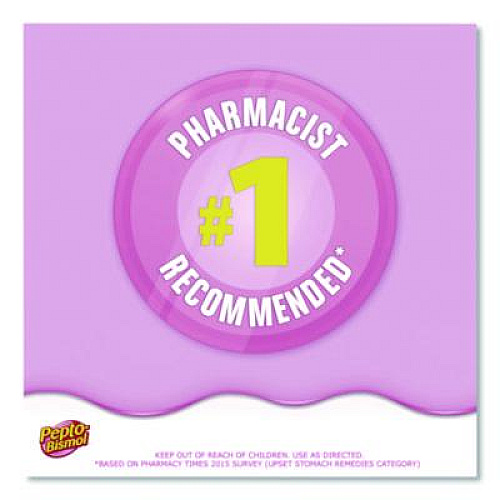 Pepto-Bismol Chewable Tablets, Original Flavor, 32 Packets of 4 Tablets/Box (00201)