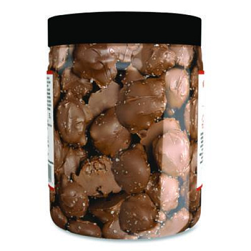 Sanders Small Batch Wonders Dark Chocolate Sea Salt Caramels, 18 oz Tub (MRY30987)