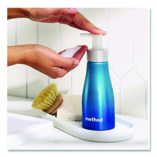 Method Refill + Reuse Foaming Hand Soap Refill Kit, Sea Minerals Scent, (2) 1 oz Refill Bottles, 10 oz Dispenser Bottle (356001)