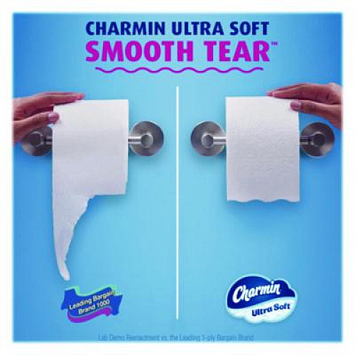 Charmin Ultra Soft Bathroom Tissue, Septic Safe, 2-Ply, White, 336 Sheets/Roll, 12 Rolls/Pack (08471)