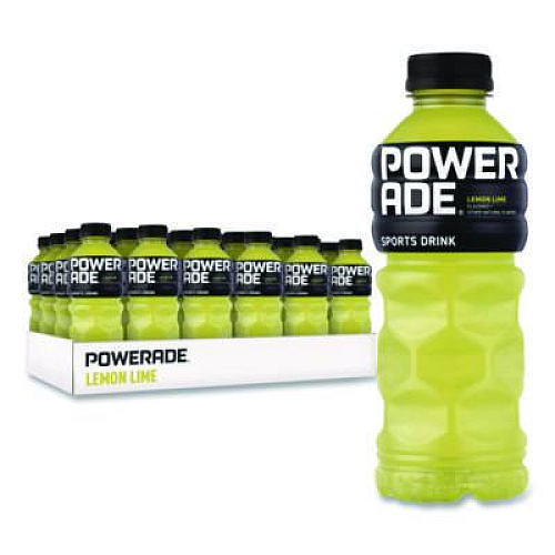 POWERADE Sports Drink, Lemon Lime, 20 oz Bottle, 24/Pack (049000003697)