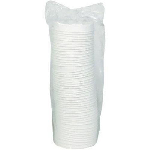 Pactiv Evergreen EarthChoice PFAS-Free Compostable Soup Cup Lid, For 8 oz to 16 oz Soup Cups, 4" Diameter, White, Sugarcane, 500/Carton (LMC81216ECBB)