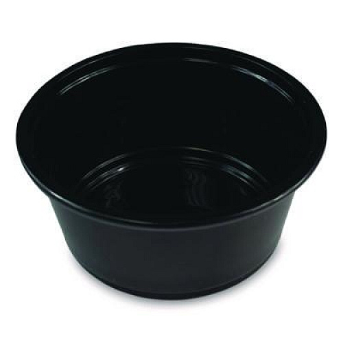Boardwalk Souffle/Portion Cups, 3.25 oz, Plastic, Black, 2,500/Carton (PRTN325BL)