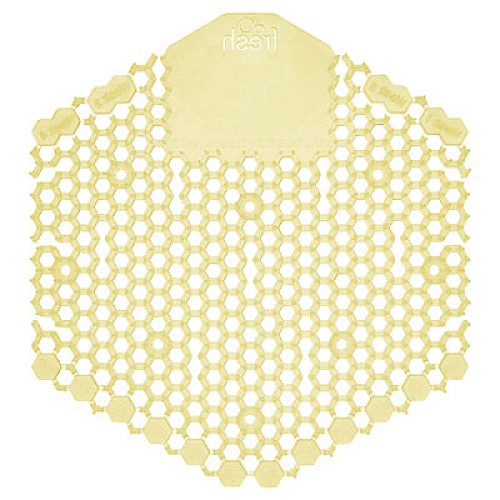 Fresh Products Wave 3D Urinal Deodorizer, Citrus Scent, Yellow, 10/Box (3WDS60CITBX)