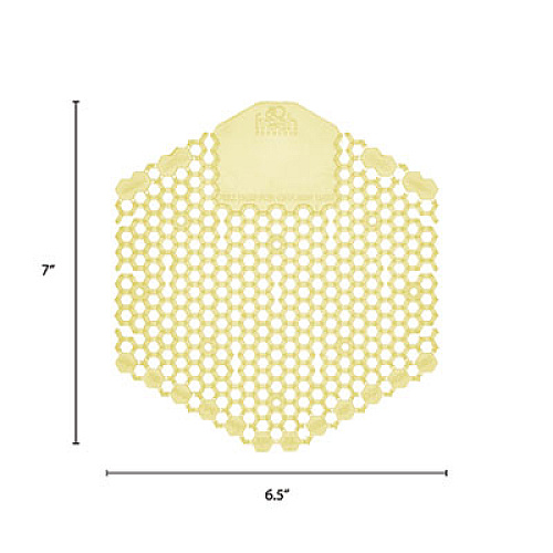 Fresh Products Wave 3D Urinal Deodorizer, Citrus Scent, Yellow, 10/Box (3WDS60CITBX)