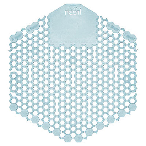 Fresh Products Wave 3D Urinal Deodorizer, Ocean Mist Scent, Blue, 10/Box, 6 Boxes/Carton (3WDS60OMI)