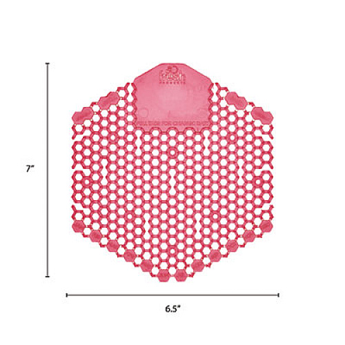 Fresh Products Wave 3D Urinal Deodorizer, Spiced Apple Scent, Red, 10/Box (3WDS60SAP)