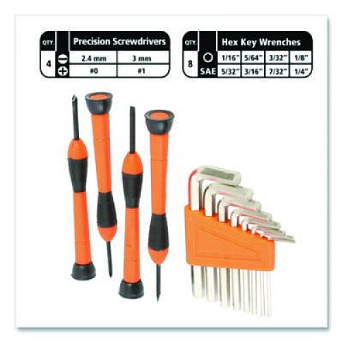 Great Neck Homeowner's 39-Piece Tool Set, 12.38" x 3" x 7.25" Carry Case (73802)