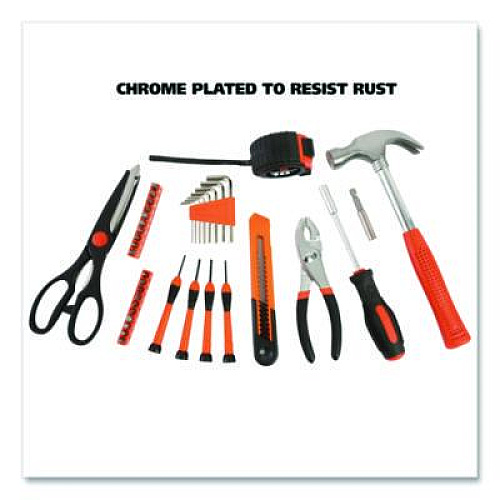 Great Neck Homeowner's 39-Piece Tool Set, 12.38" x 3" x 7.25" Carry Case (73802)