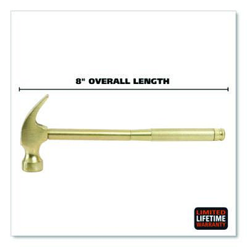 Great Neck 5-in-1 Carpenter's Hammer with Nesting Handle Containing Four Screwdrivers, 6.5" Long Gold Handle (19006)