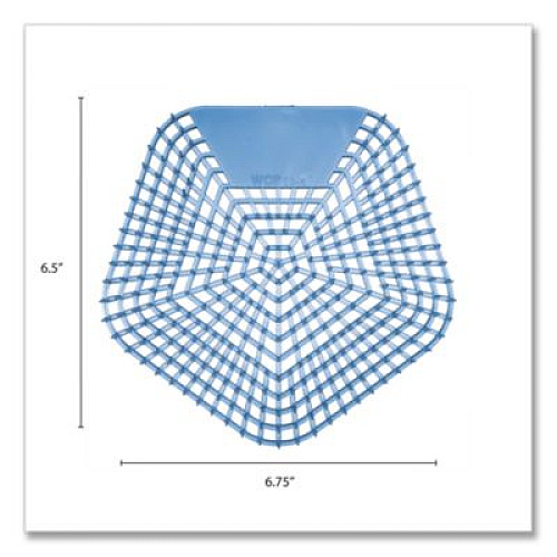 Boardwalk Anti-Splash Urinal Screen, Clean Cotton Scent, Blue, 0.11 oz, 10/Box (1004)
