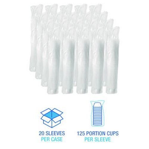 Boardwalk Souffle/Portion Cups, 4 oz, Plastic, Translucent, 2,500/Carton (PRTN4TS)