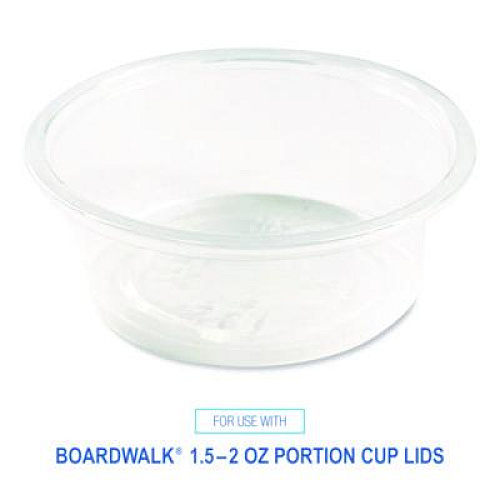 Boardwalk Souffle/Portion Cups, 1.5 oz, Plastic, Translucent, 2,500/Carton (PRTN15TS)