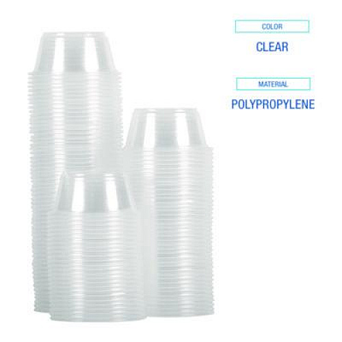 Boardwalk Souffle/Portion Cups, 1.5 oz, Plastic, Translucent, 2,500/Carton (PRTN15TS)
