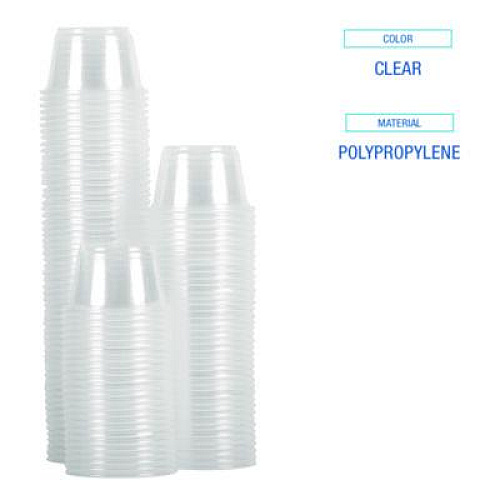 Boardwalk Souffle/Portion Cups, 3.25 oz, Plastic, Translucent, 2,500/Carton (PRTN325TS)
