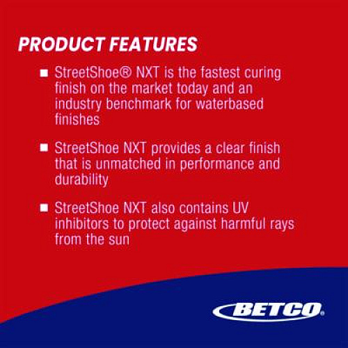 Betco StreetShoe NXT Wood Floor Finish, 5 gal Pail (16640500)