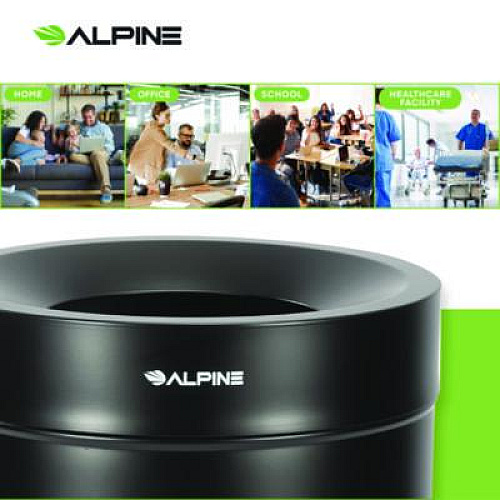 Alpine Industries 27 Gallon Black Stainless Steel Compost Can (47527BLKCO)