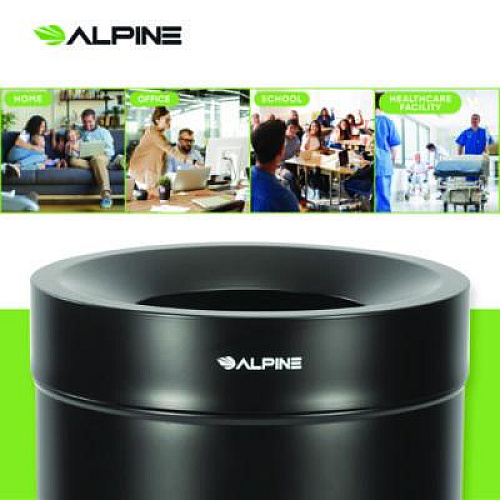 Alpine Industries 27 Gallon Black Stainless Steel Compost Can (47527BLKCO)