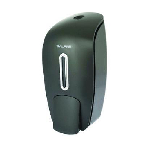 Alpine Industries Surface Mounted Soap and Hand Sanitizer Dispenser, 27 oz, 4.1 x 4.6 x 9.6, Gray (ALP425GRY)