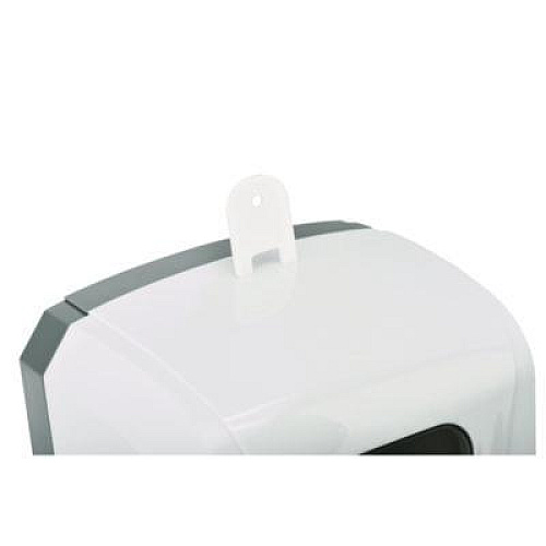 Alpine Industries Wall Mount Automatic Foam Hand Sanitizer Soap Dispenser with Drip Tray, 40 oz, 4.48 x 6 x 18.1, White (ALP430FT)