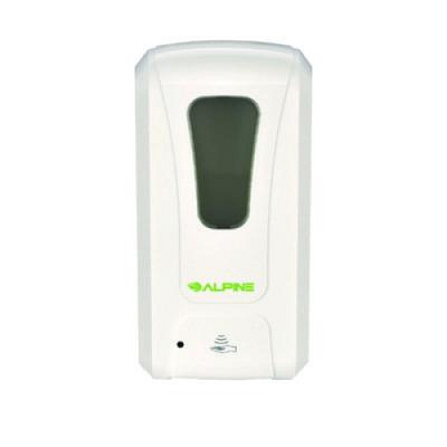 Alpine Industries Automatic Foam Hand Sanitizer/Soap Dispenser with Floor Stand, 40 oz, 4.48 x 6 x 45, White (ALP430FS)