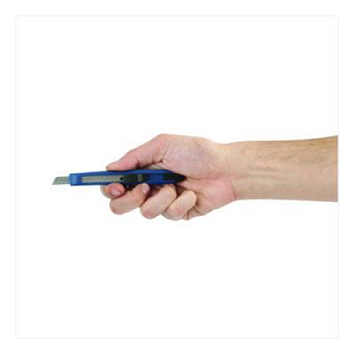 Great Neck Snap-Off Utility Knife, 9 mm Blade, 5" Plastic Handle, Blue (SBK3)