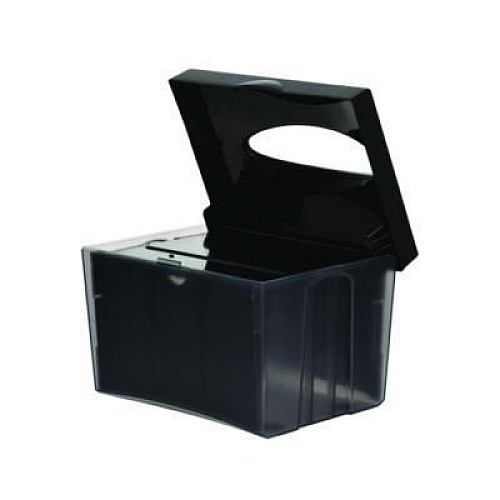 Alpine Industries Interfold Table Top Dispenser Napkin Holder, 5.9 x 8 x 6.5, Black (ALP4332)